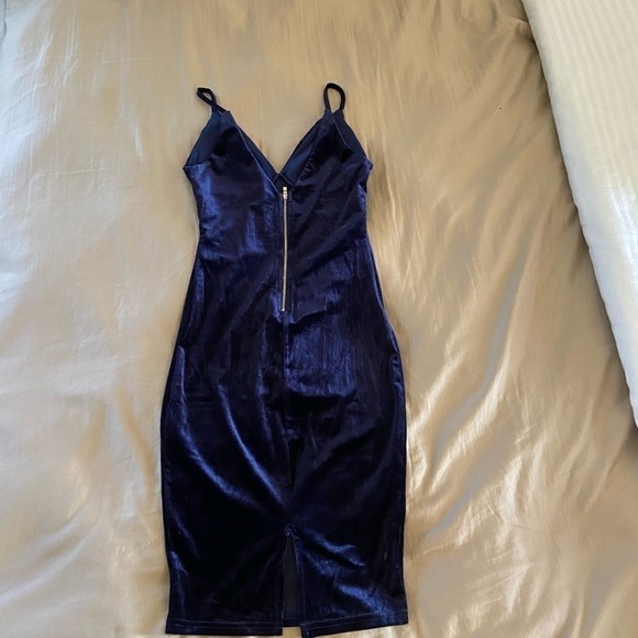 Windsor V-neck Sleeveless Velvet Bodycon Dress size Small - Picture 3 of 7